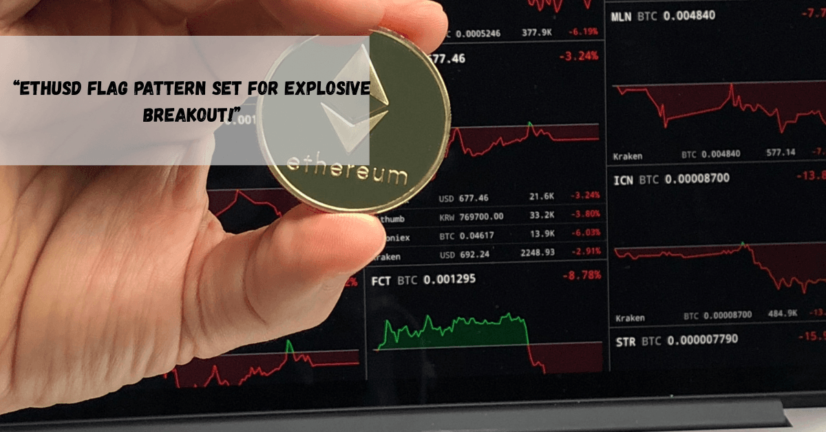 Ethereum price prediction chart showing bullish flag breakout at 2,593 with weekly resistance near 50 EMA